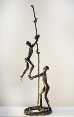 Used Tolla Inbar, Encouragement, Bronze sculpture