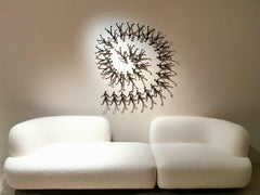 Tolla Inbar, Círculo de vida en espiral, Escultura negra