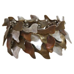 "Toloache" Handmade Bracelet in Mixed Metals by Eduardo Herrera 