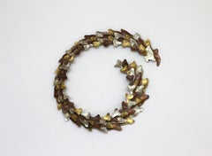 "Toloache" Handmade Statement Necklace in Mixed Metals by Eduardo Herrera