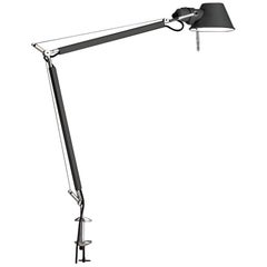 Tolomeo Black Classic Lamp with Clamp by Michele De Lucchi & Giancarlo Fassina