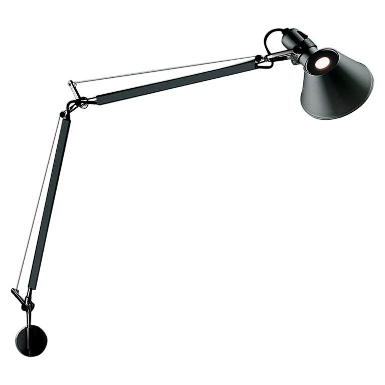 Tolomeo Classic Black "S" Bracket Lamp by Michele De Lucchi & Giancarlo Fassina For Sale
