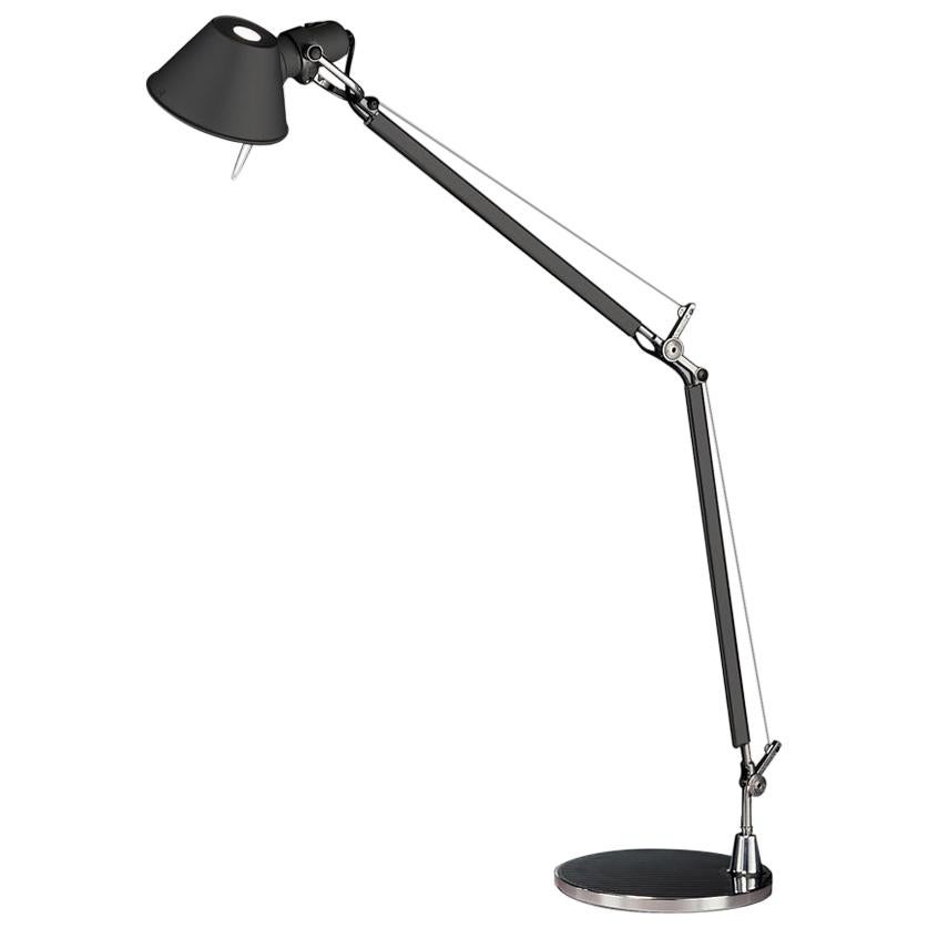 Lampe classique Tolomeo avec base noire de Michele De Lucchi & Giancarlo Fassina