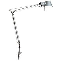 Tolomeo Gray Classic Lamp with Clamp by Michele De Lucchi & Giancarlo Fassina