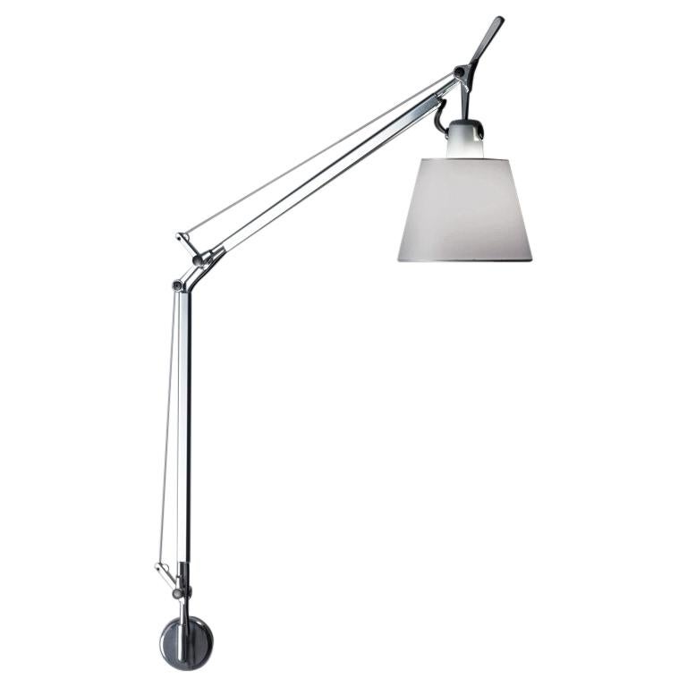 Tolomeo "J" Bracket Lamp with Fiber Shade, Michele De Lucchi & Giancarlo Fassina For Sale