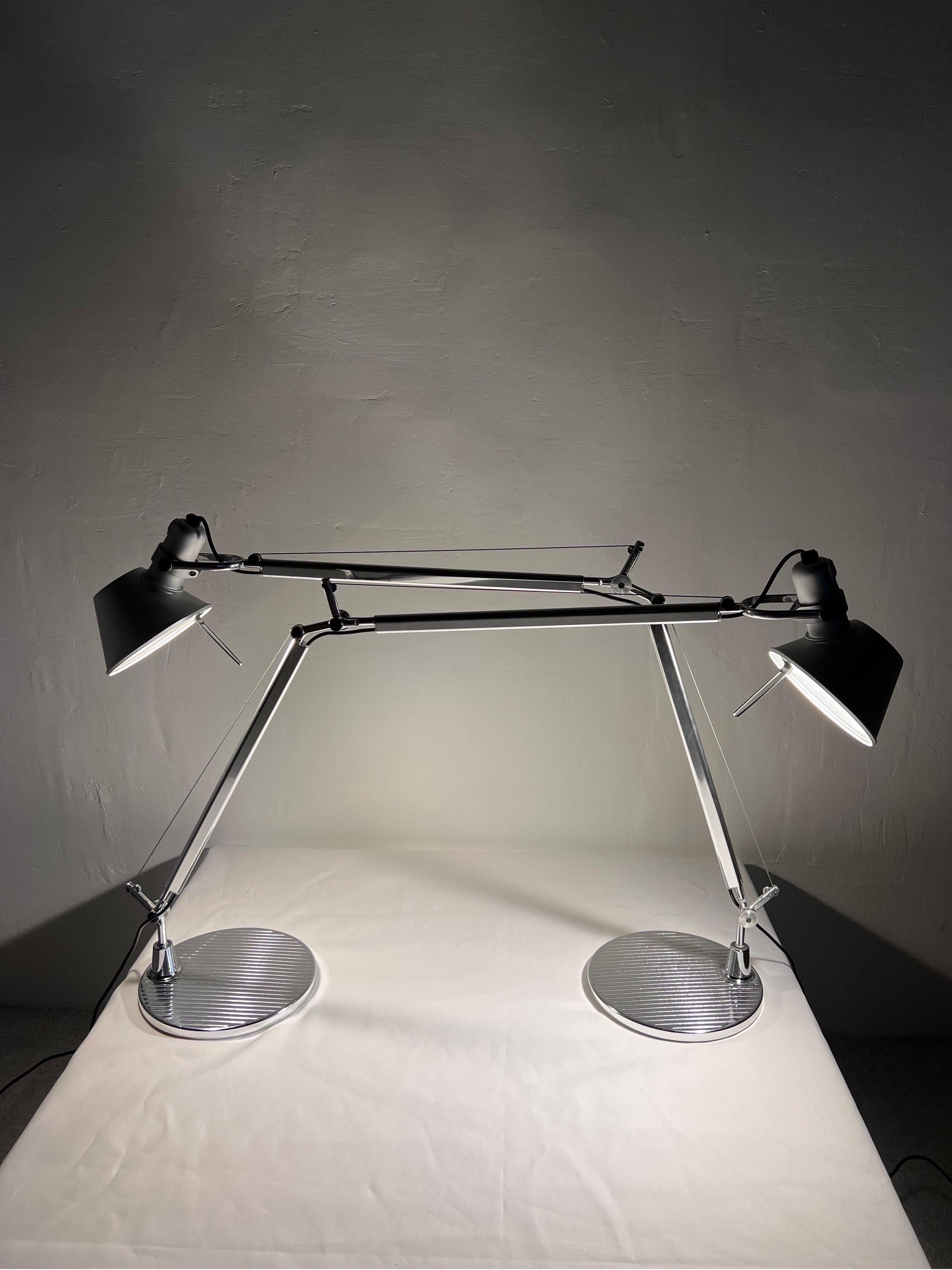 Tolomeo LED Desk Lamps by M. De Lucchi and G. Fassina for Artemide, a Pair 9