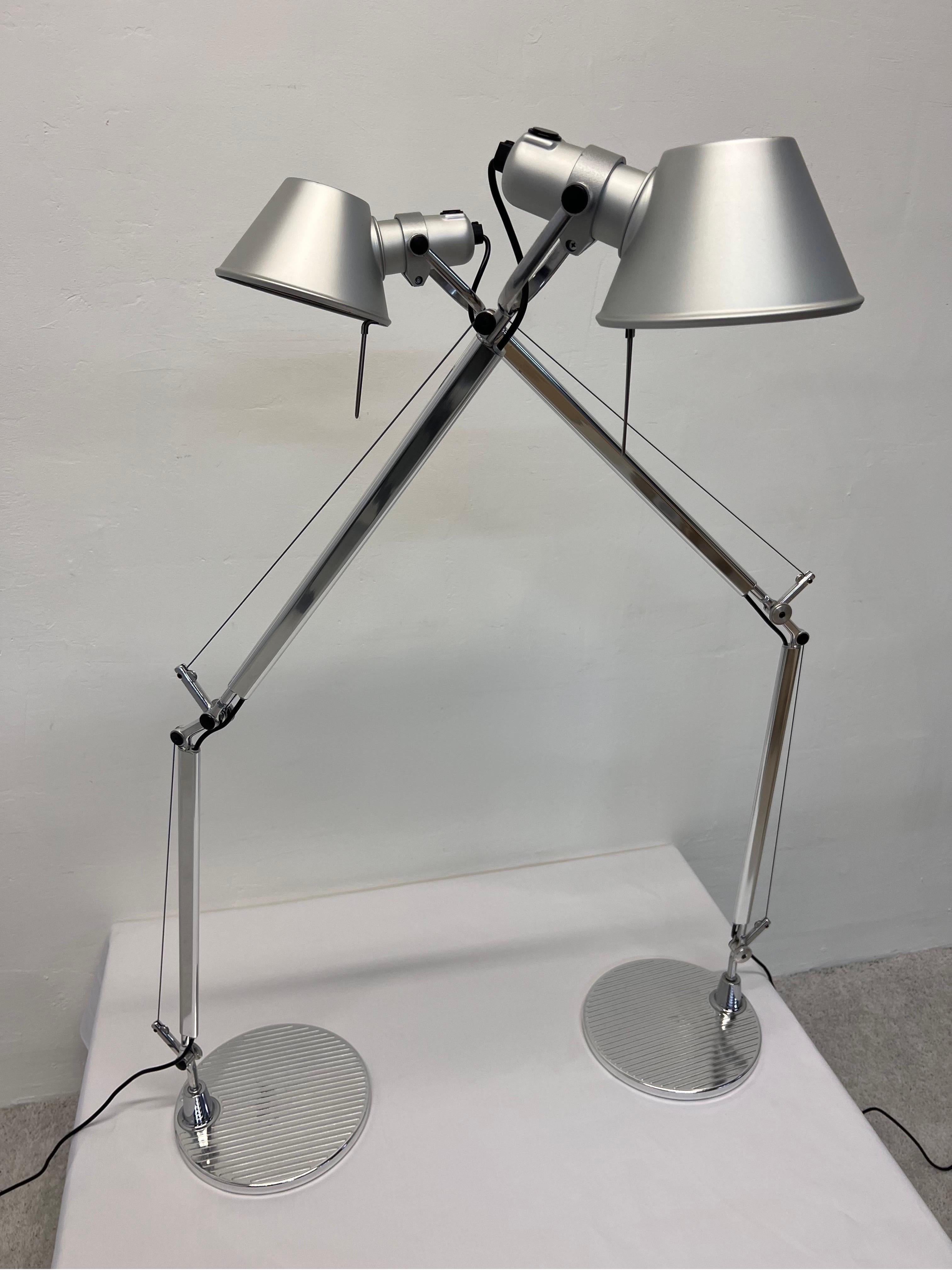 Tolomeo LED Desk Lamps by M. De Lucchi and G. Fassina for Artemide, a Pair 1