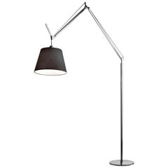 Tolomeo Mega Black and Gray Floor Lamp, Michele De Lucchi & Giancarlo Fassina