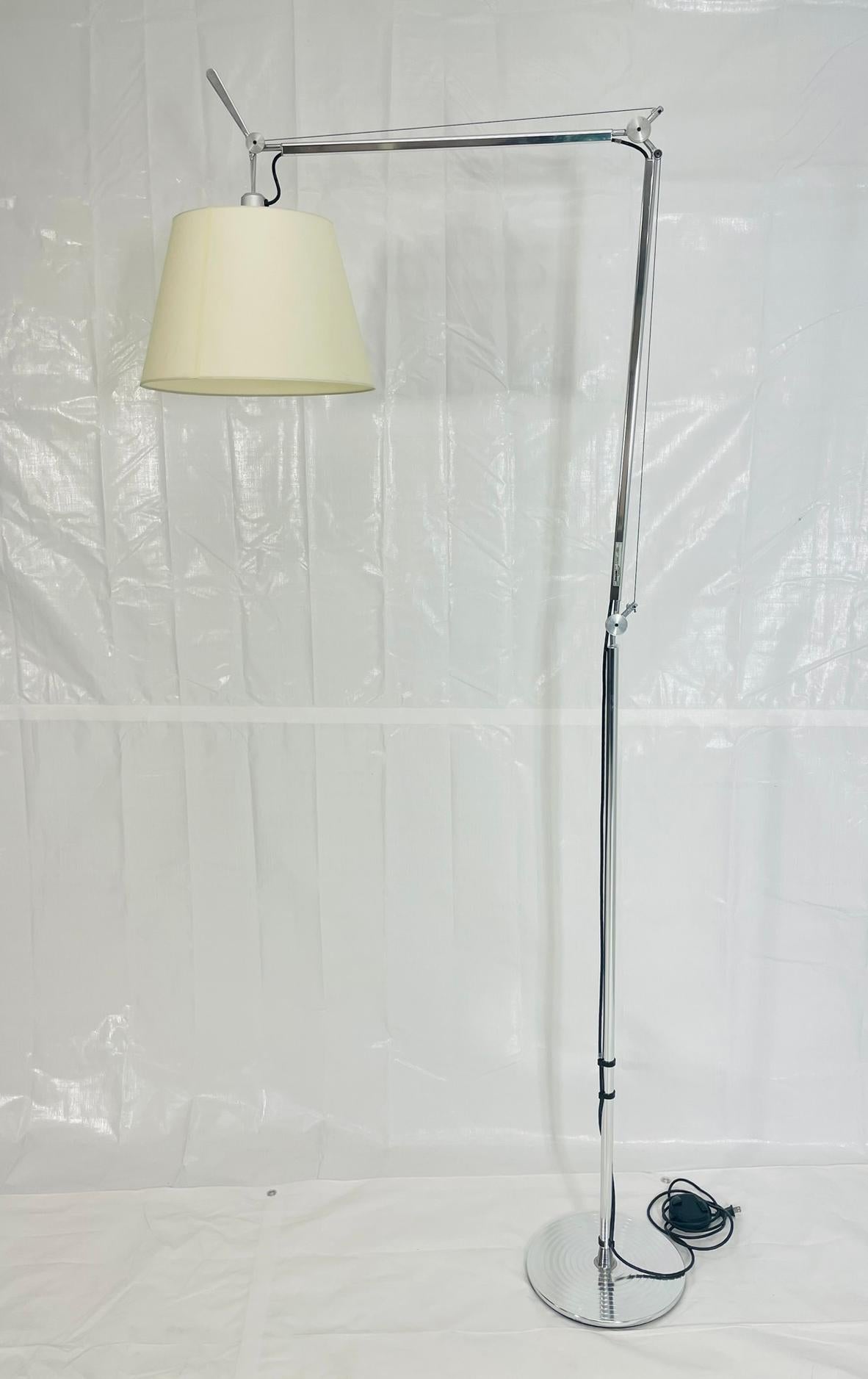 Alluminio Lampada da terra Tolomeo Mega Terra di De Lucchi & Fassina per Artemide in vendita