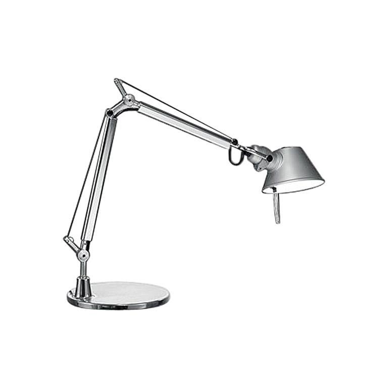 Lampe micro Tolomeo avec base grise de Michele De Lucchi & Giancarlo Fassina