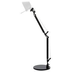 Tolomeo Micro Table Lamp in Black & White by Michele de Lucchi & Giancarlo Fassi