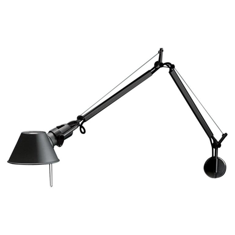 Tolomeo Mini Black "S" Bracket Lamp by Michele De Lucchi & Giancarlo Fassina For Sale