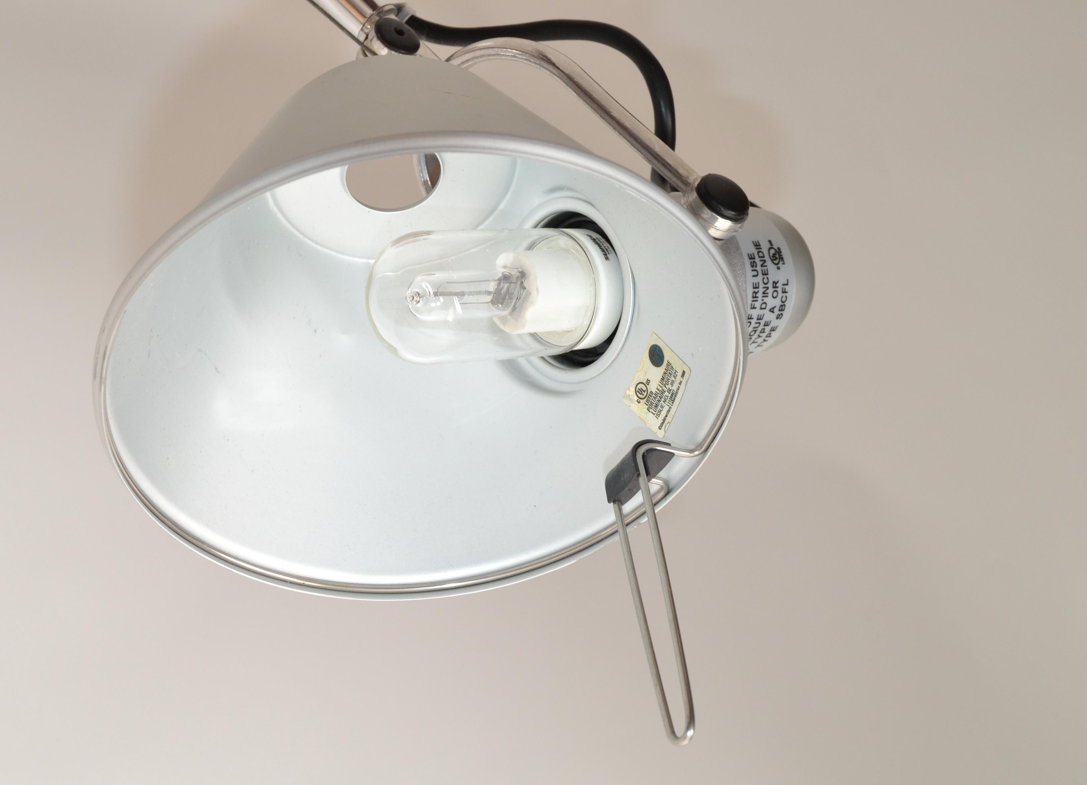 Aluminum Tolomeo Mini Table Lamp Fassina De Lucchi Pair of Desk Light for Artemide, Italy For Sale