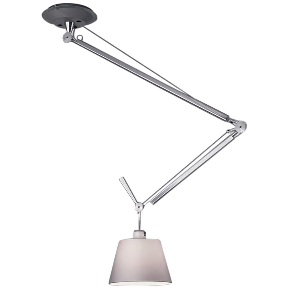 Tolomeo Off-Center Fiber Pendant by Michele De Lucchi & Giancarlo Fassina