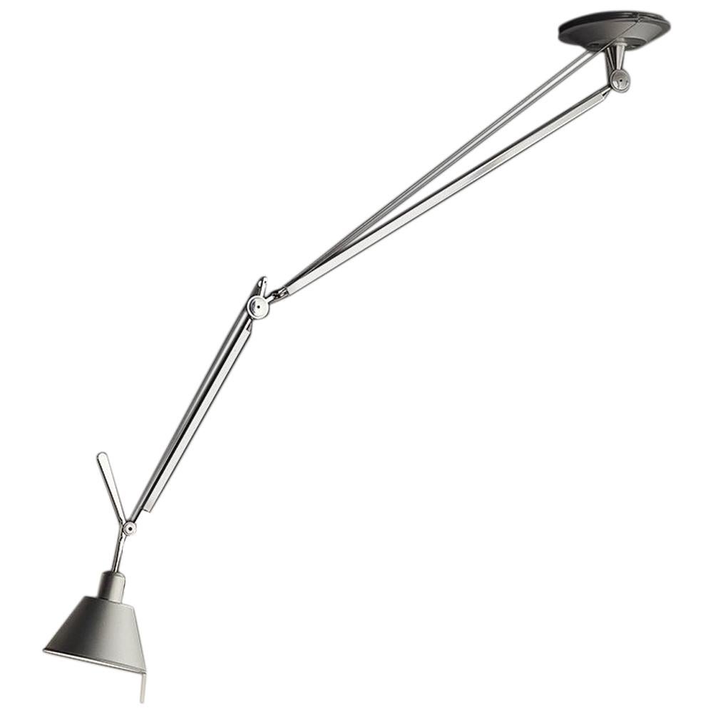 Tolomeo Off-Center Gray Pendant by Michele De Lucchi & Giancarlo Fassina