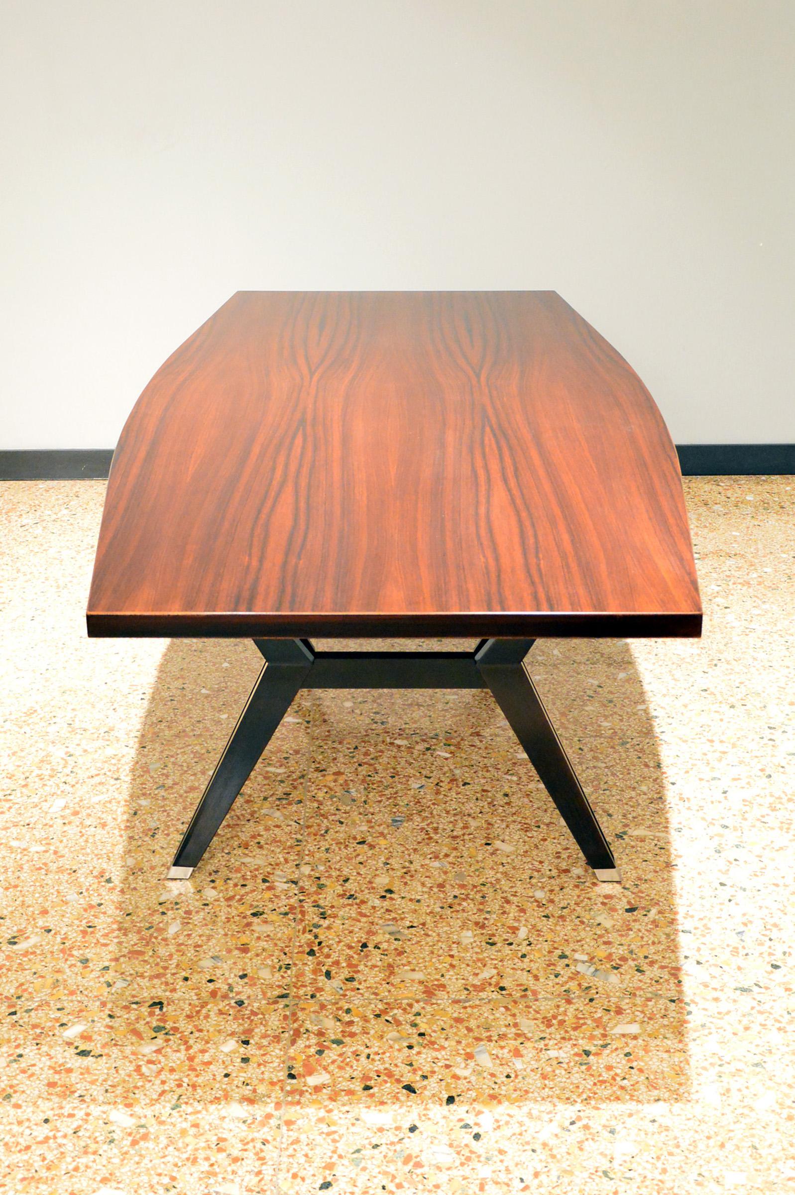 Italian Tolomeo Rosewood Dining or Meeting Table by Ico Parisi and Ennio Fazioli for Mim