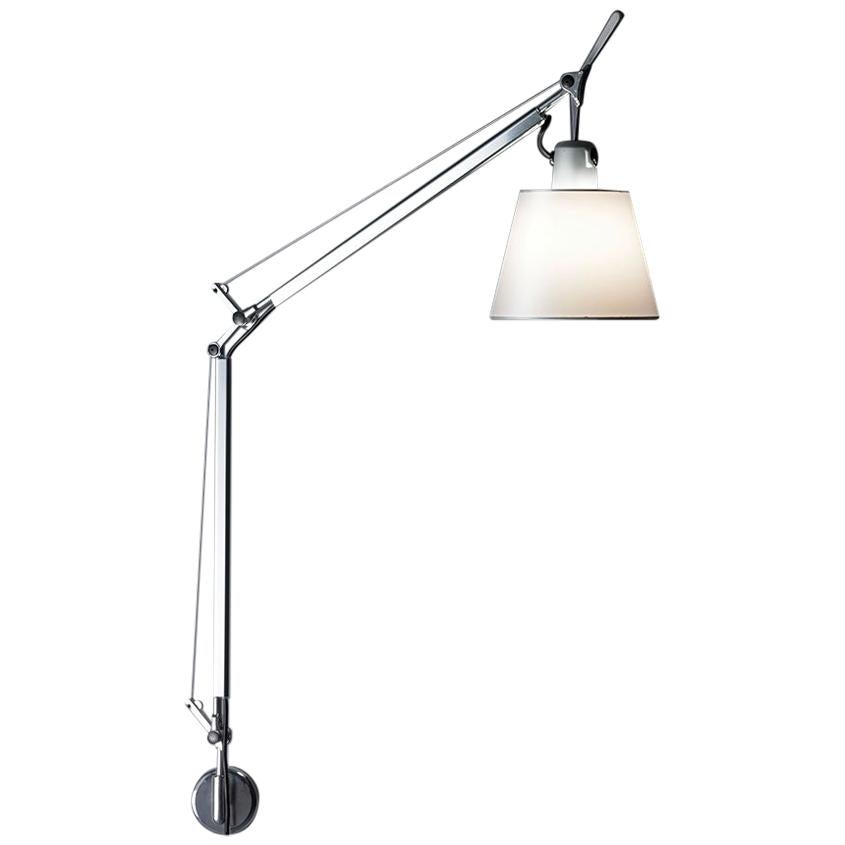 Tolomeo "S" Bracket Lamp Parch Shade by Michele De Lucchi & Giancarlo Fassina For Sale