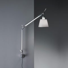 Tolomeo „“S“-Klammerlampe mit Faserschirm, Michele De Lucchi & Giancarlo Fassina