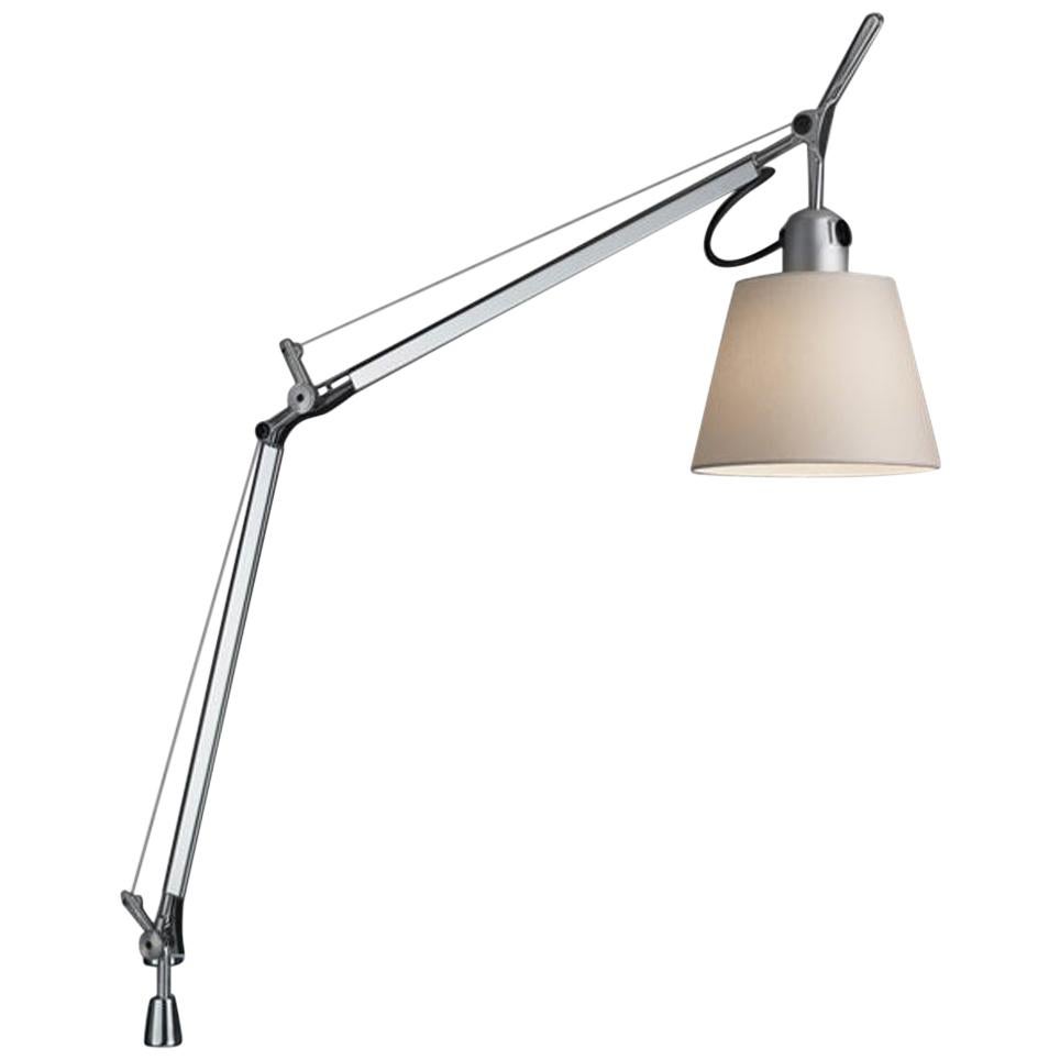 Tolomeo Silver & Parch Lamp with Pivot by Michele De Lucchi & Giancarlo Fassina For Sale