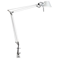 Tolomeo White Classic Lamp with Clamp by Michele De Lucchi & Giancarlo Fassina