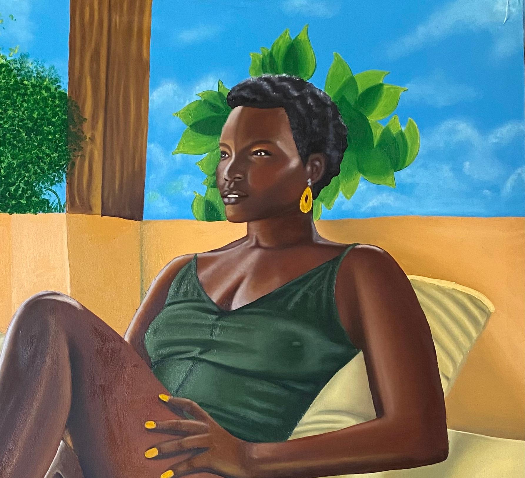 Comfort Zone 1 - Photorealist Painting by Tolulope Adigbo