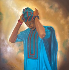Composure Ritual  -21st Century Contemporary, Figurative Portrait, Africa, Men
