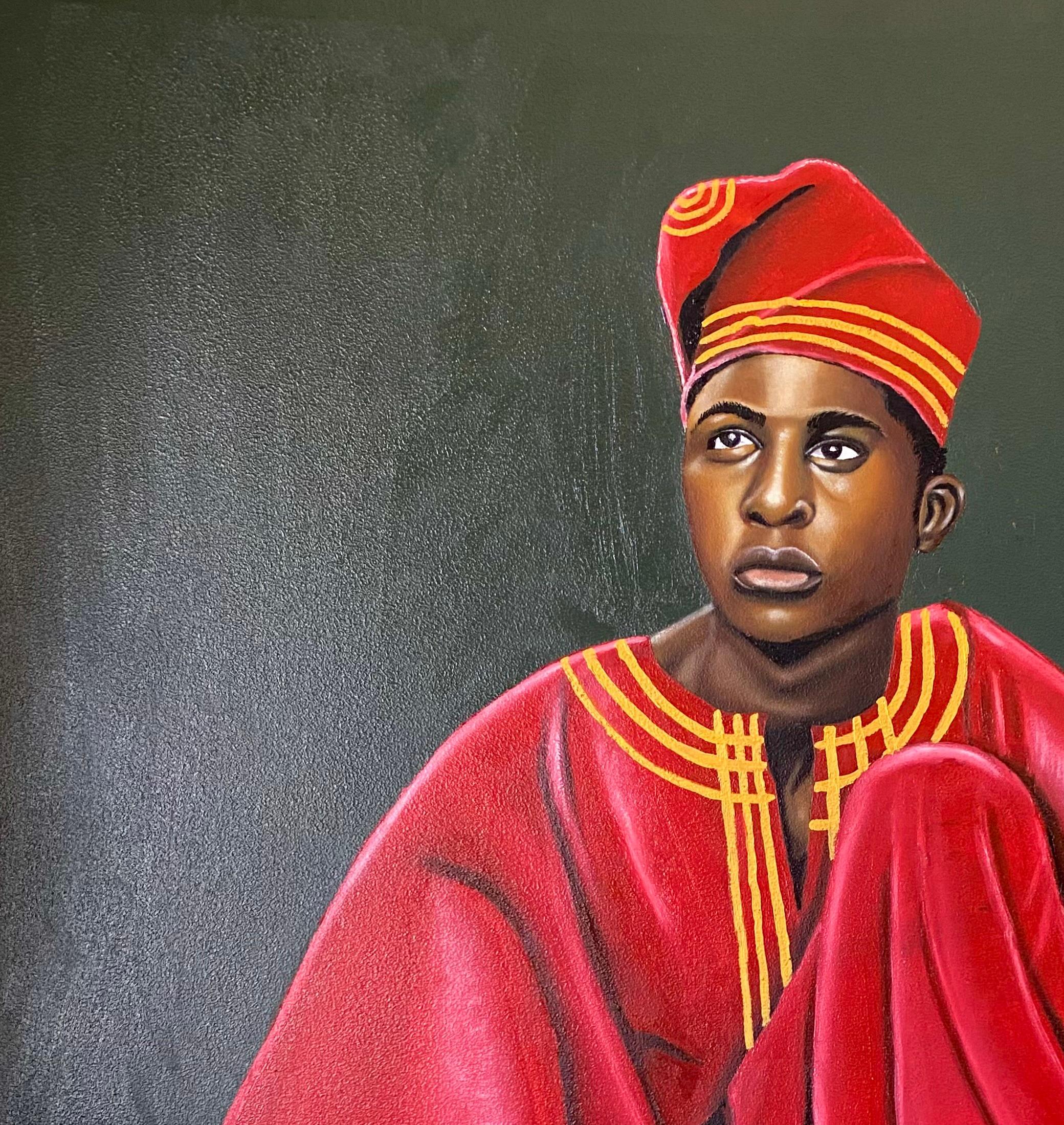 Contemplating Abundance - Painting by Tolulope Adigbo