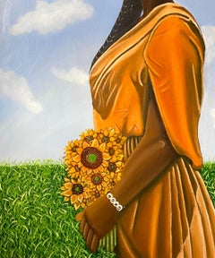 I Come Bearing Gifts 2, Oil on Canvas, Photorealist, 21st Century