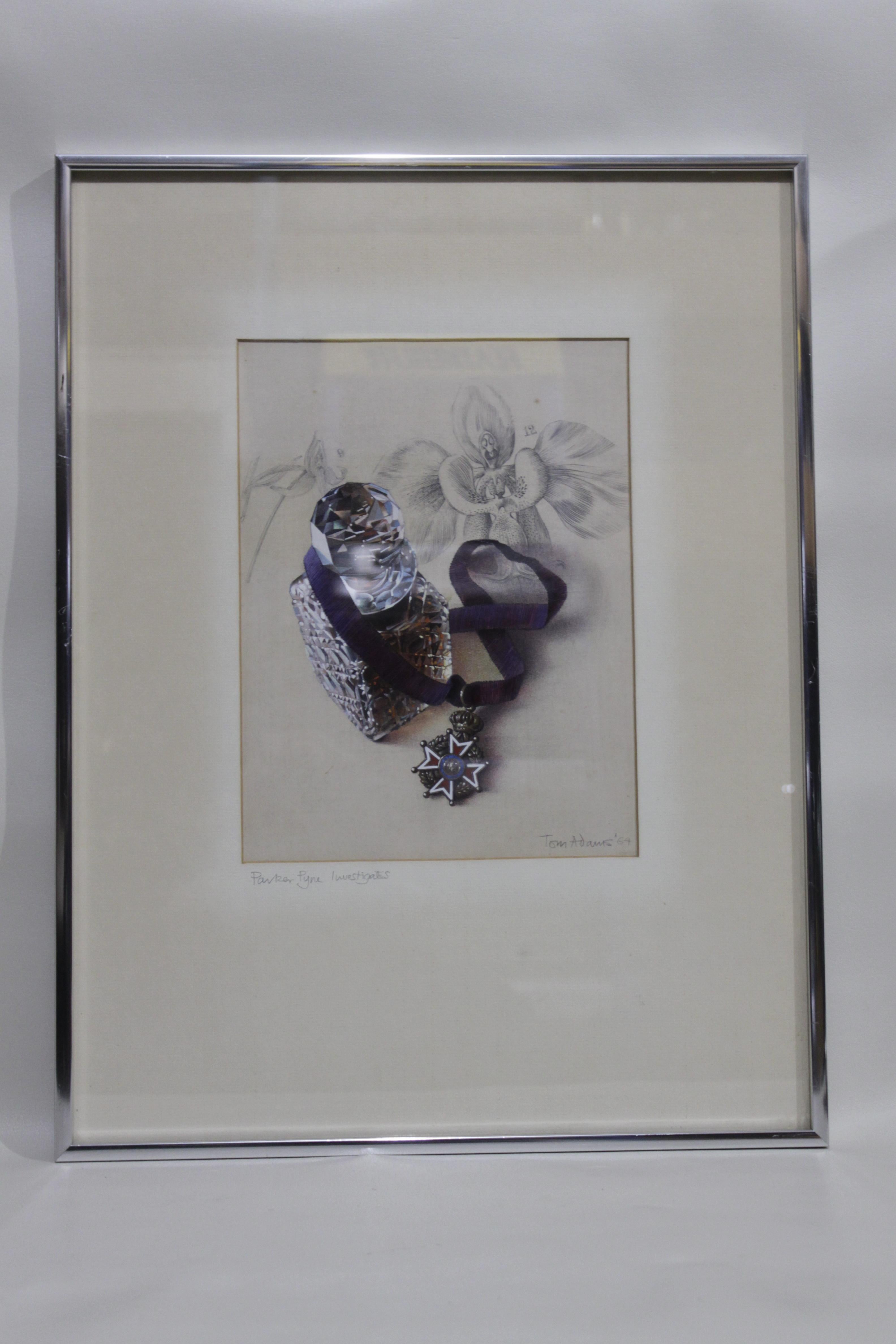 Tom Adams Mixed-Media Painting Agatha Christie's Parker Pyne Investigates