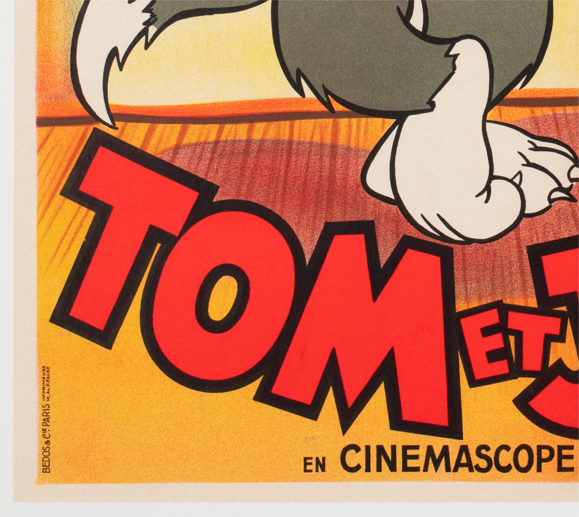 Tom e Jerry 1954 Manifesto del festival del cinema francese in vendita 1