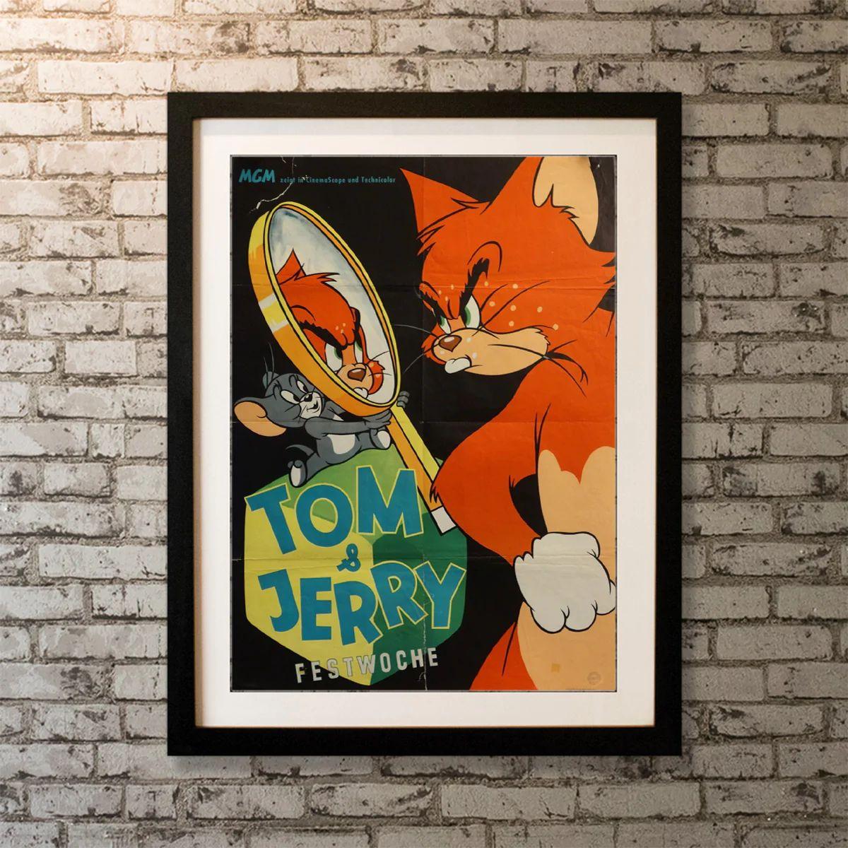 Tom and Jerry Festival Week, Unframed Poster, 1958

Original German Teaser Poster (23 X 33 Inches). Poster for a German Tom and Jerry festival. Peculiarly shows Tom and Jerry with their colors reversed. 

Year: 1958
Nationality: German
Condition: