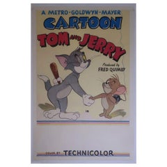 Vintage Tom and Jerry, Unframed Poster, 1952