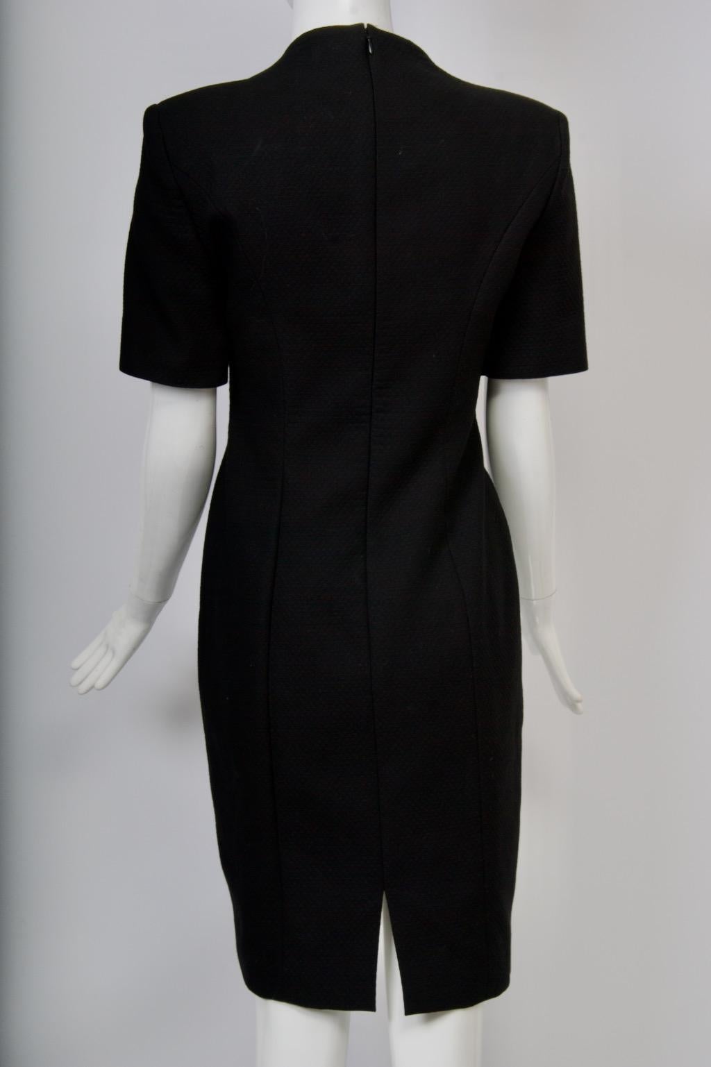Tom and Linda Platt Black and White Dress In Excellent Condition For Sale In Alford, MA