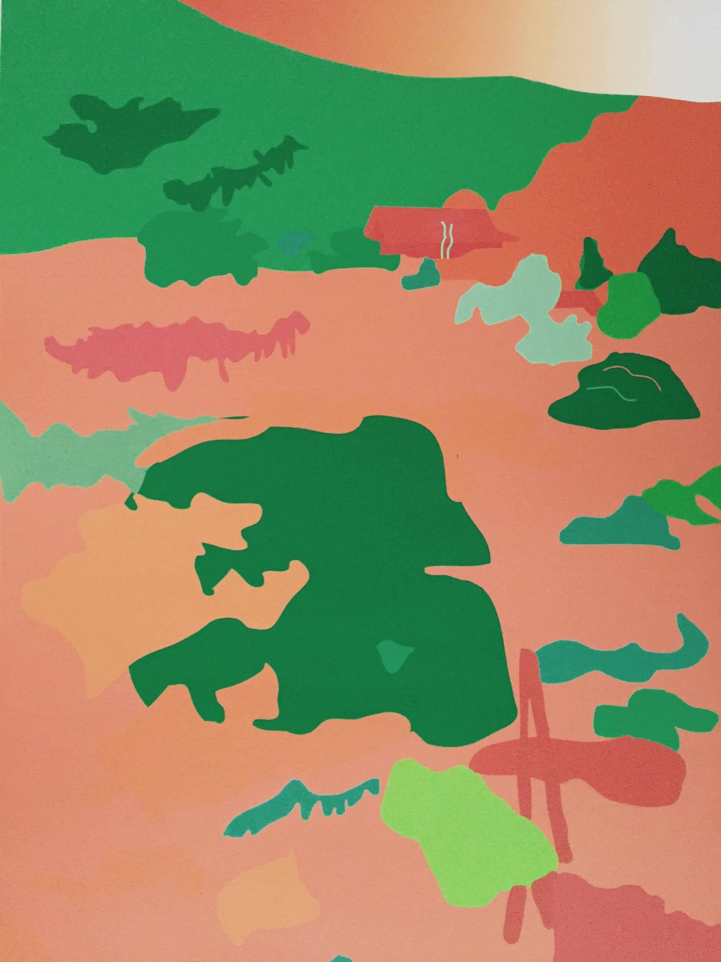 Jardin japonais - Print de Tom Baldwin