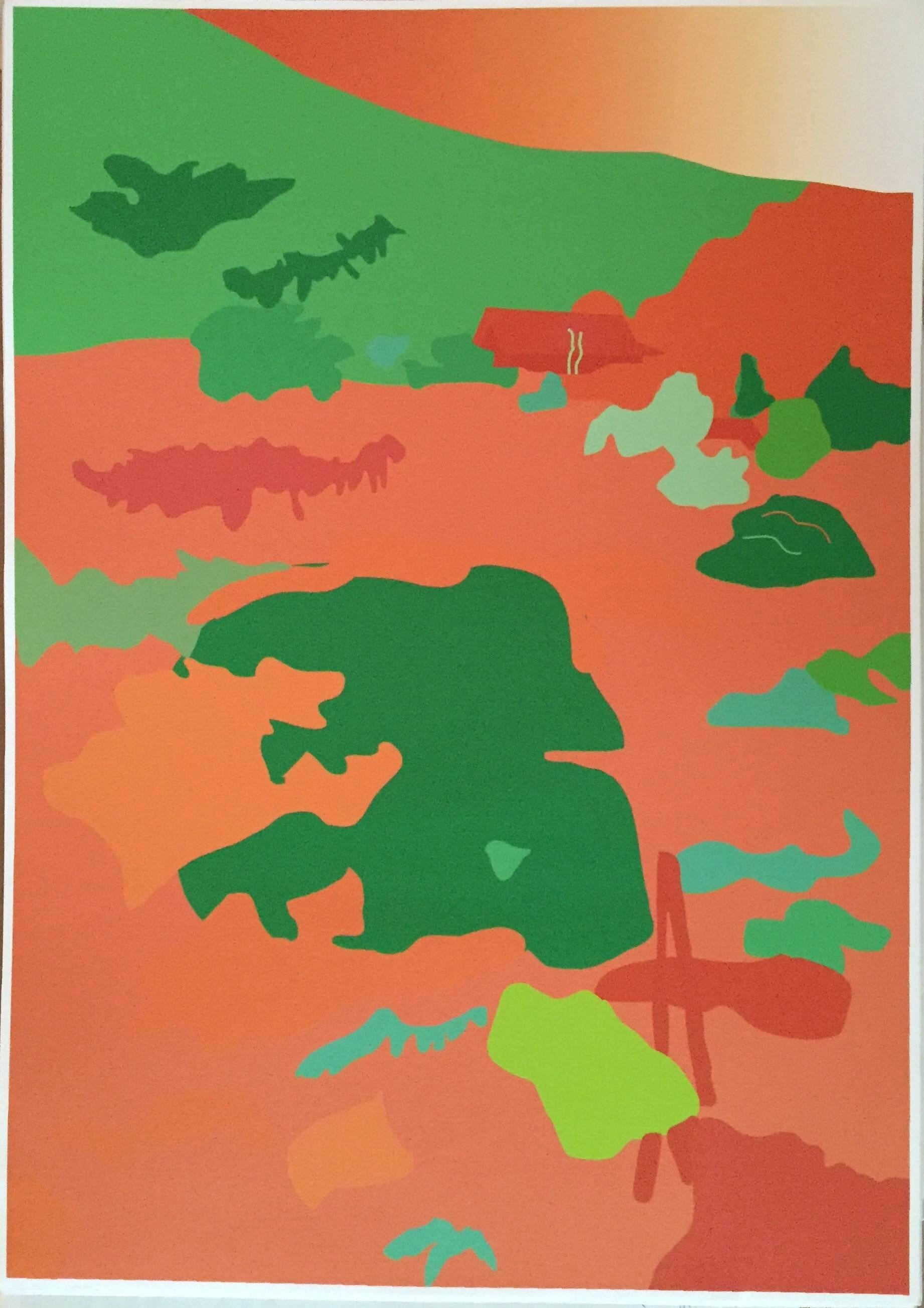 Abstract Print Tom Baldwin - Jardin japonais