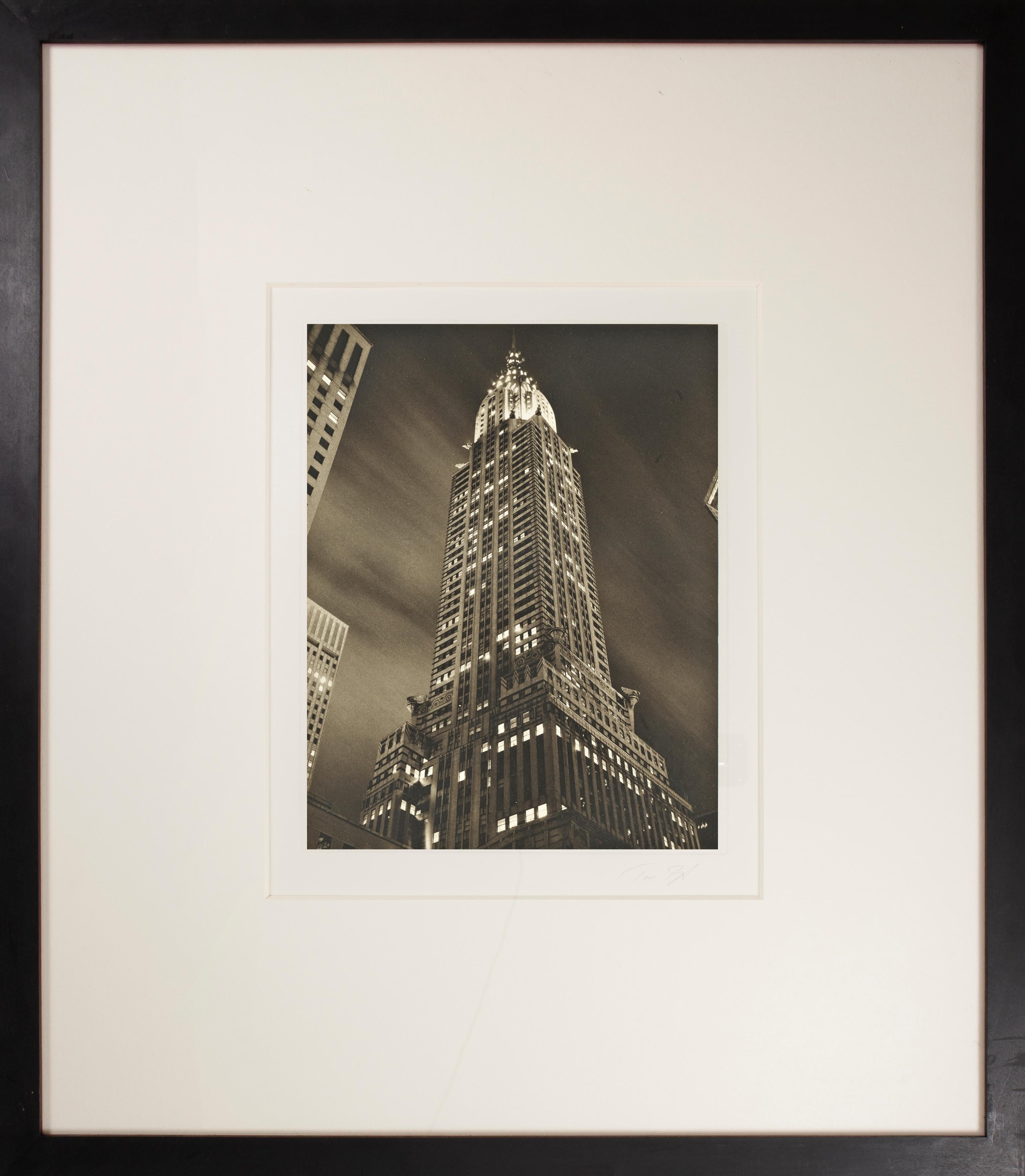 Tom Baril Figurative Photograph - Chrysler Building at Night