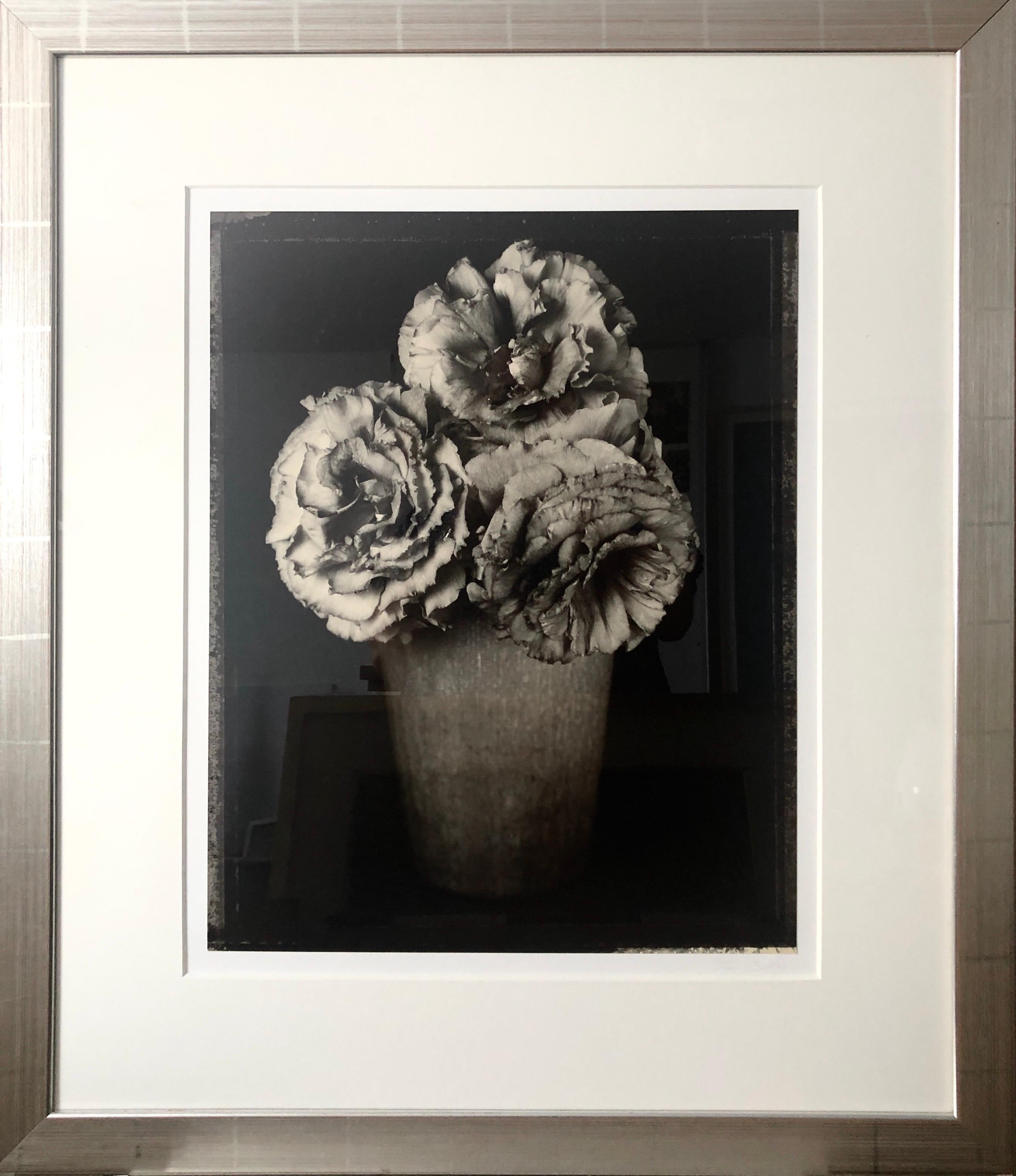 Großformatige Vintage-Blumenfotografie in Schwarz-Weiß-Silber-Gelatine und Gelatinesilber, Tom Baril im Angebot 9
