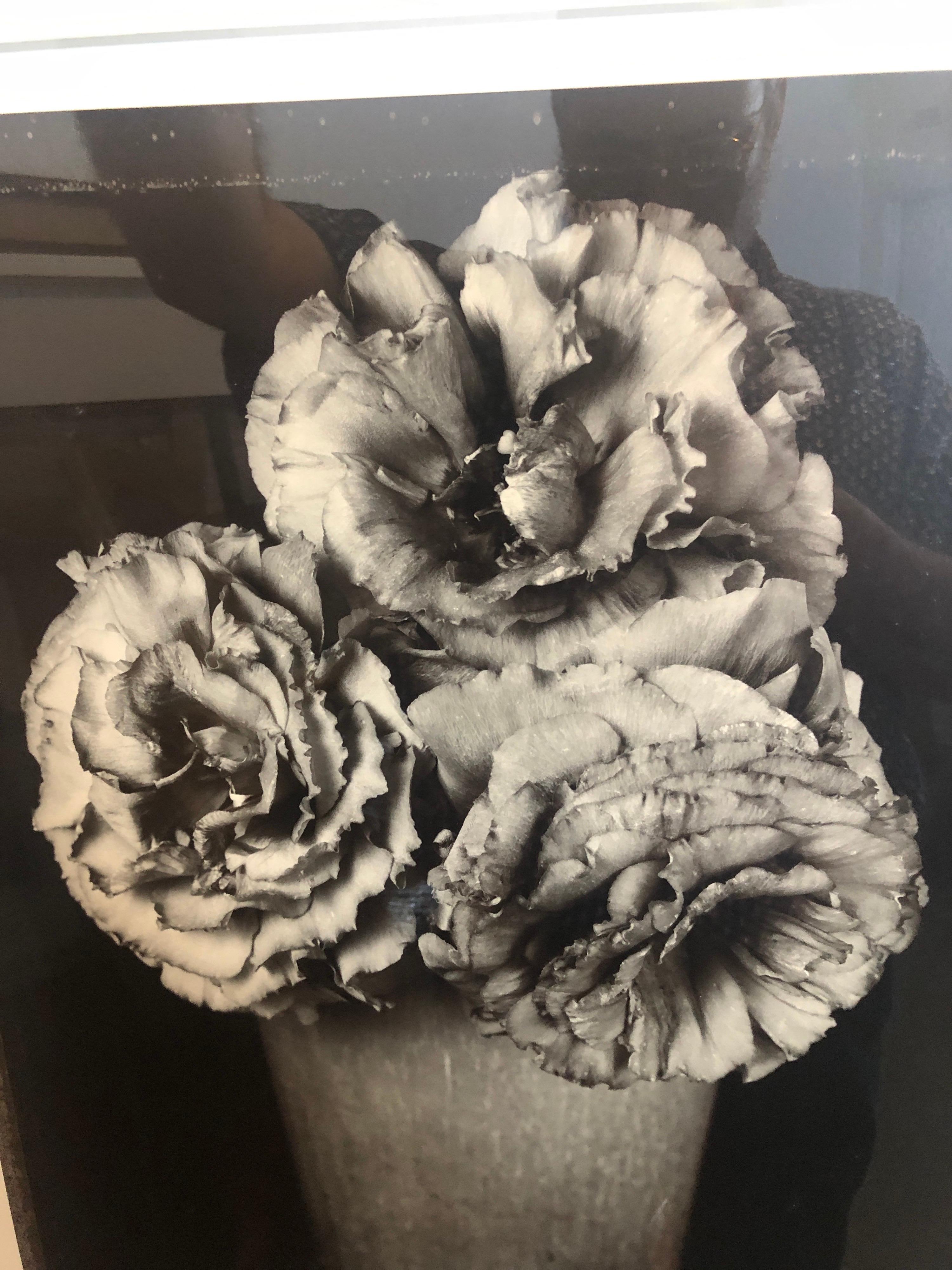 Großformatige Vintage-Blumenfotografie in Schwarz-Weiß-Silber-Gelatine und Gelatinesilber, Tom Baril im Angebot 6