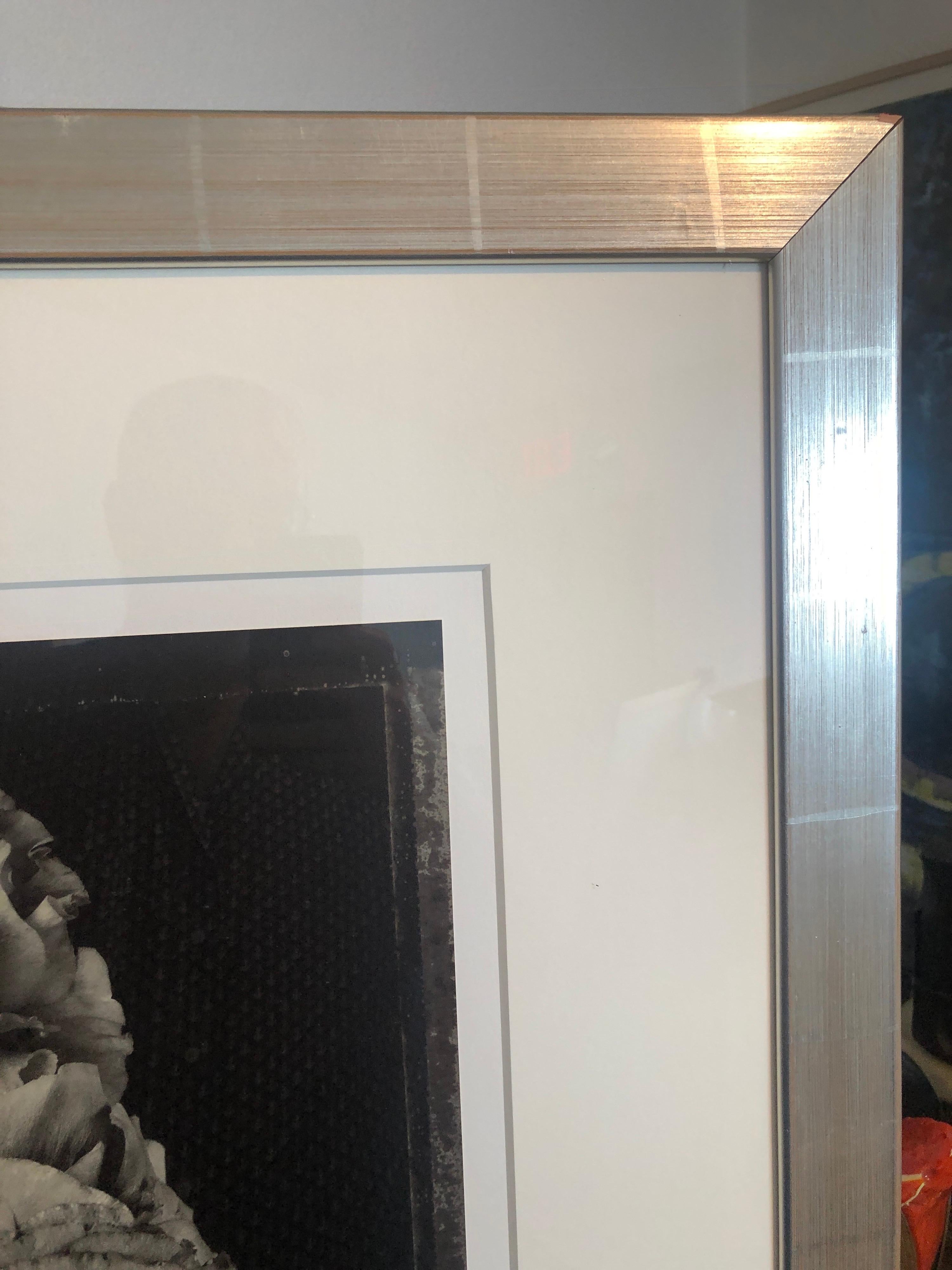 Großformatige Vintage-Blumenfotografie in Schwarz-Weiß-Silber-Gelatine und Gelatinesilber, Tom Baril im Angebot 7