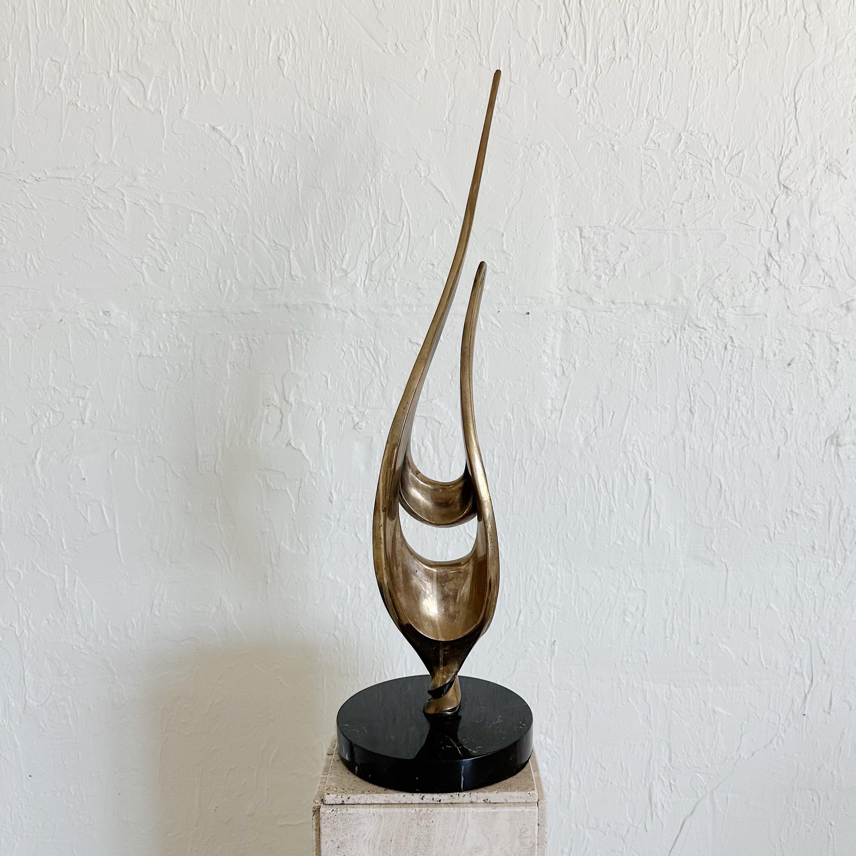 Scultura astratta in bronzo di The Bennetts, anni '80 In condizioni buone in vendita a West Palm Beach, FL