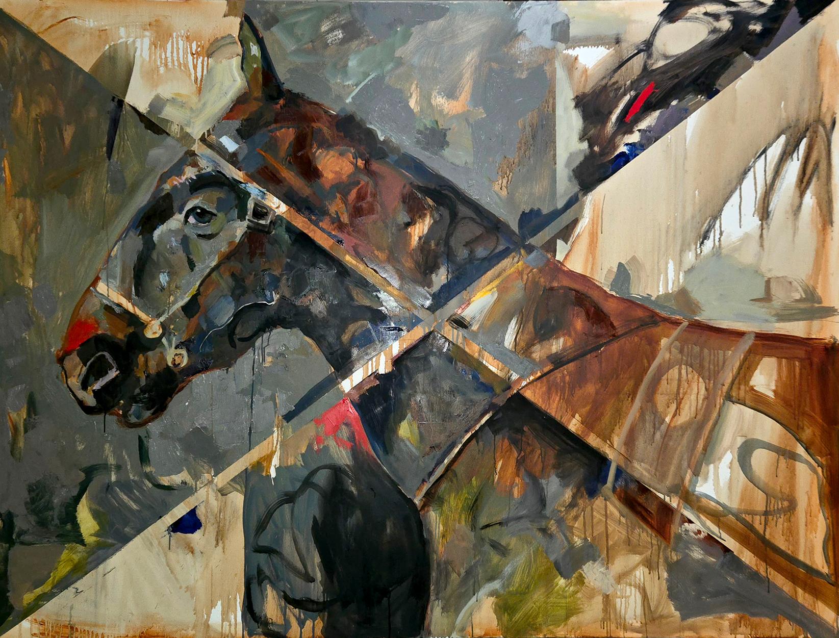 Tom Bennett Abstract Painting – Chiasma 2