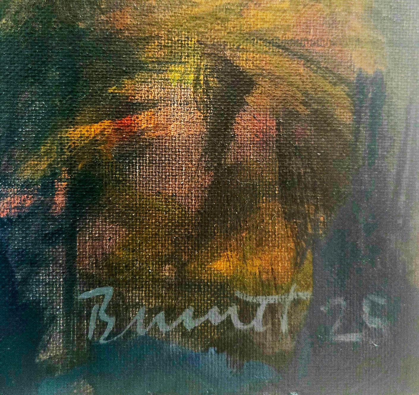 Late Winter (self portrait) earth tones, abstracted gestural portrait (Expressionismus), Painting, von Tom Bennett