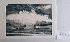 Status 6, monochromatic monotype, nature