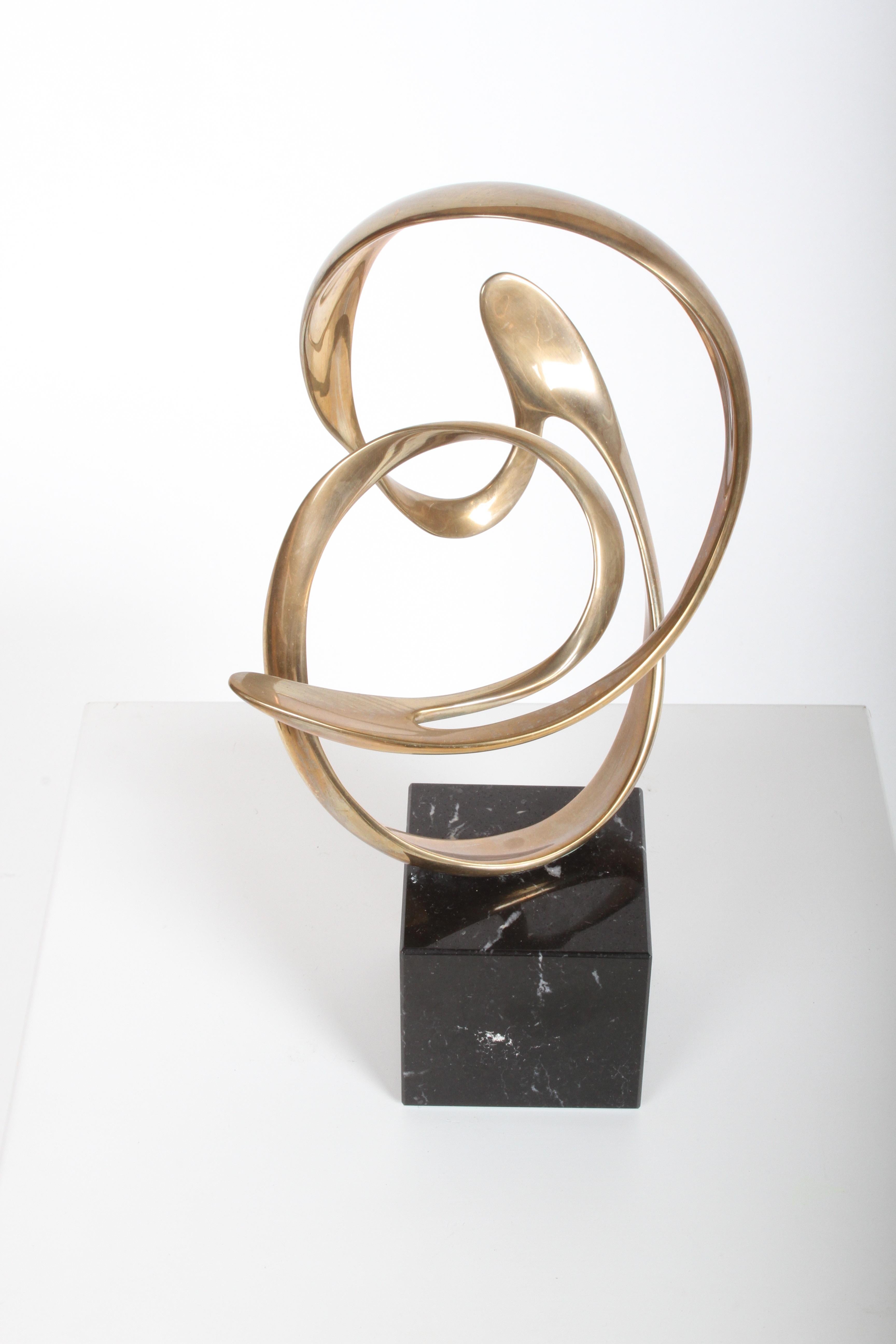 Tom Bennett Signed Bronze Abstract Sculpture, Passages in Time 4