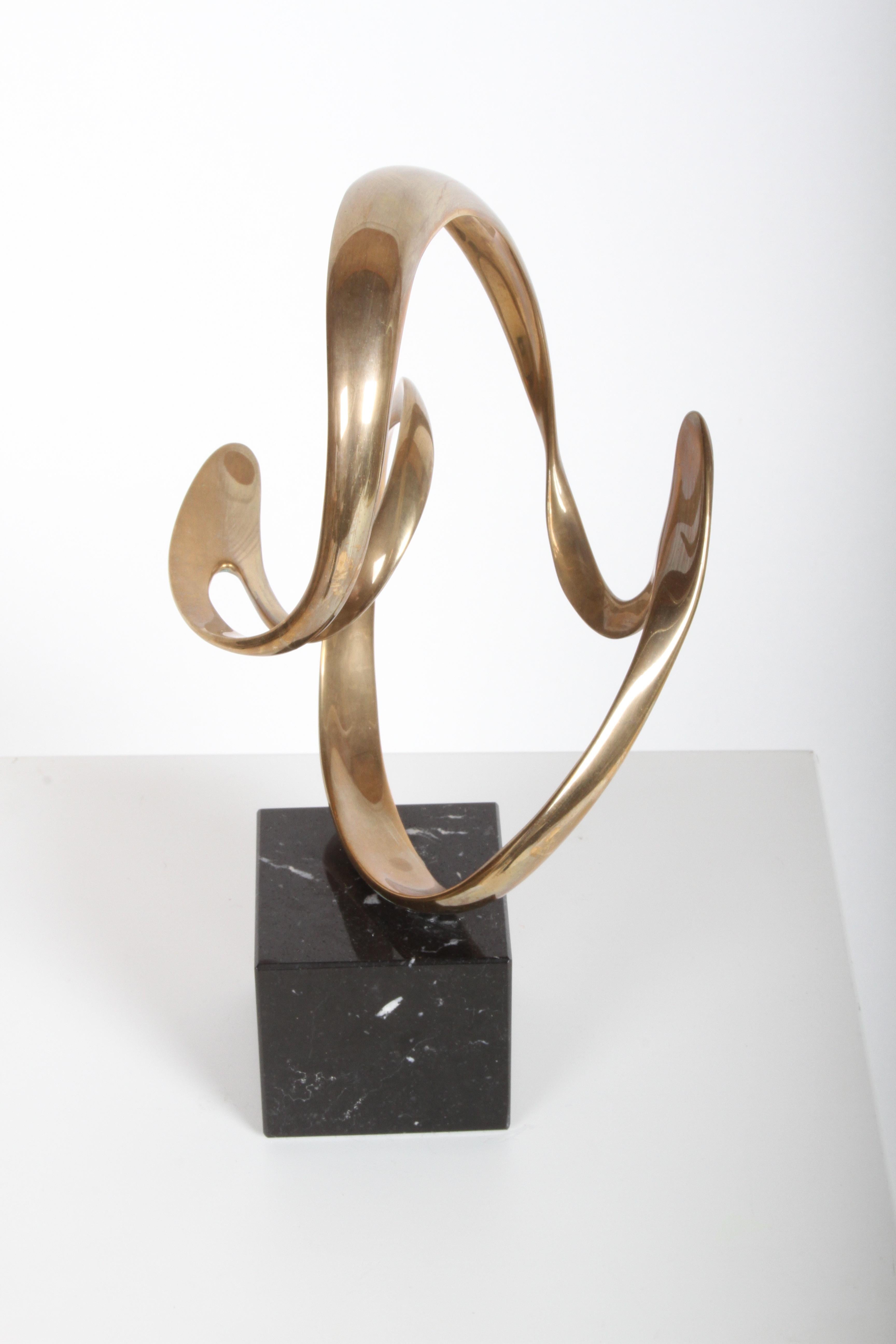Tom Bennett Signed Bronze Abstract Sculpture, Passages in Time 6