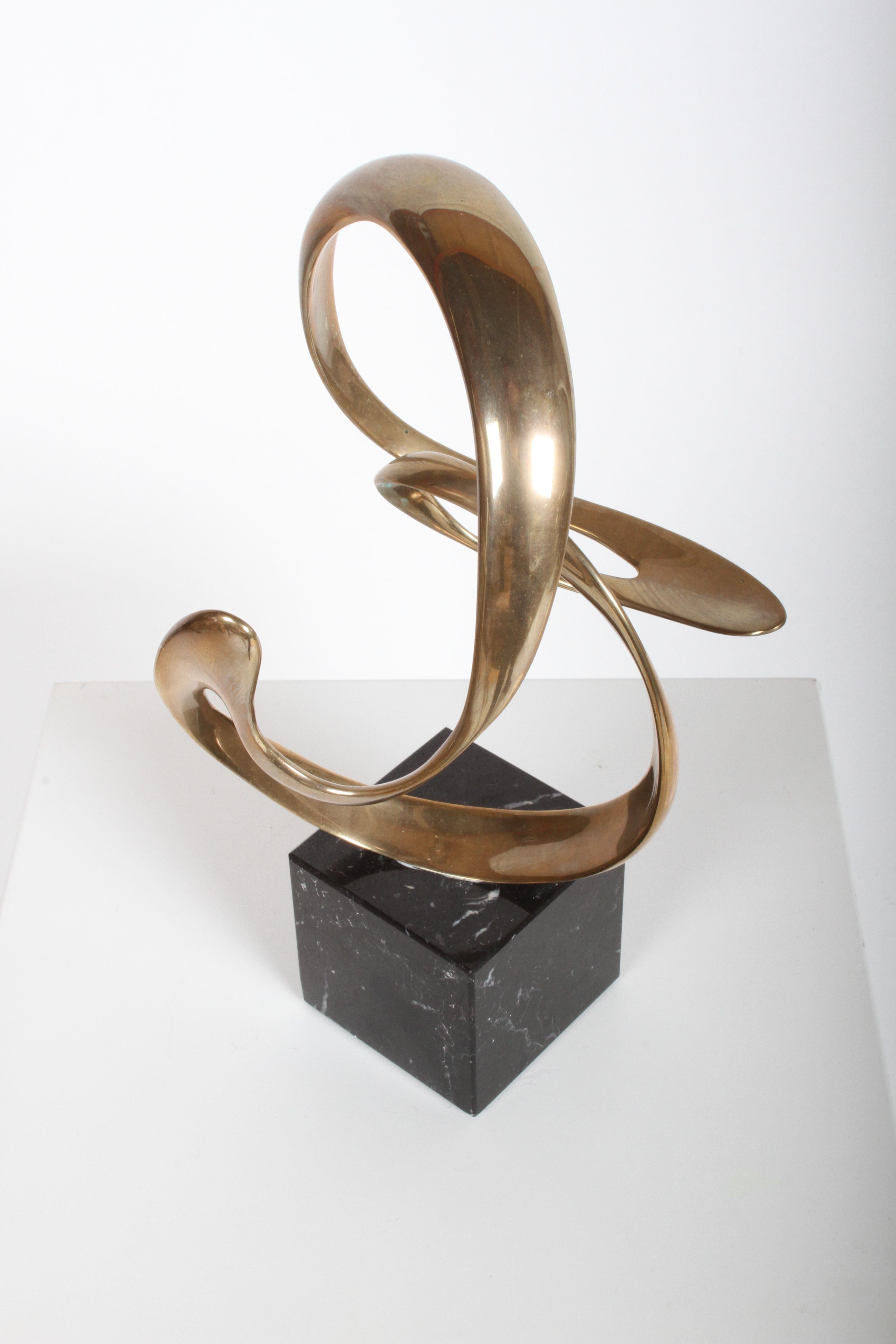 Tom Bennett Signed Bronze Abstract Sculpture, Passages in Time 11