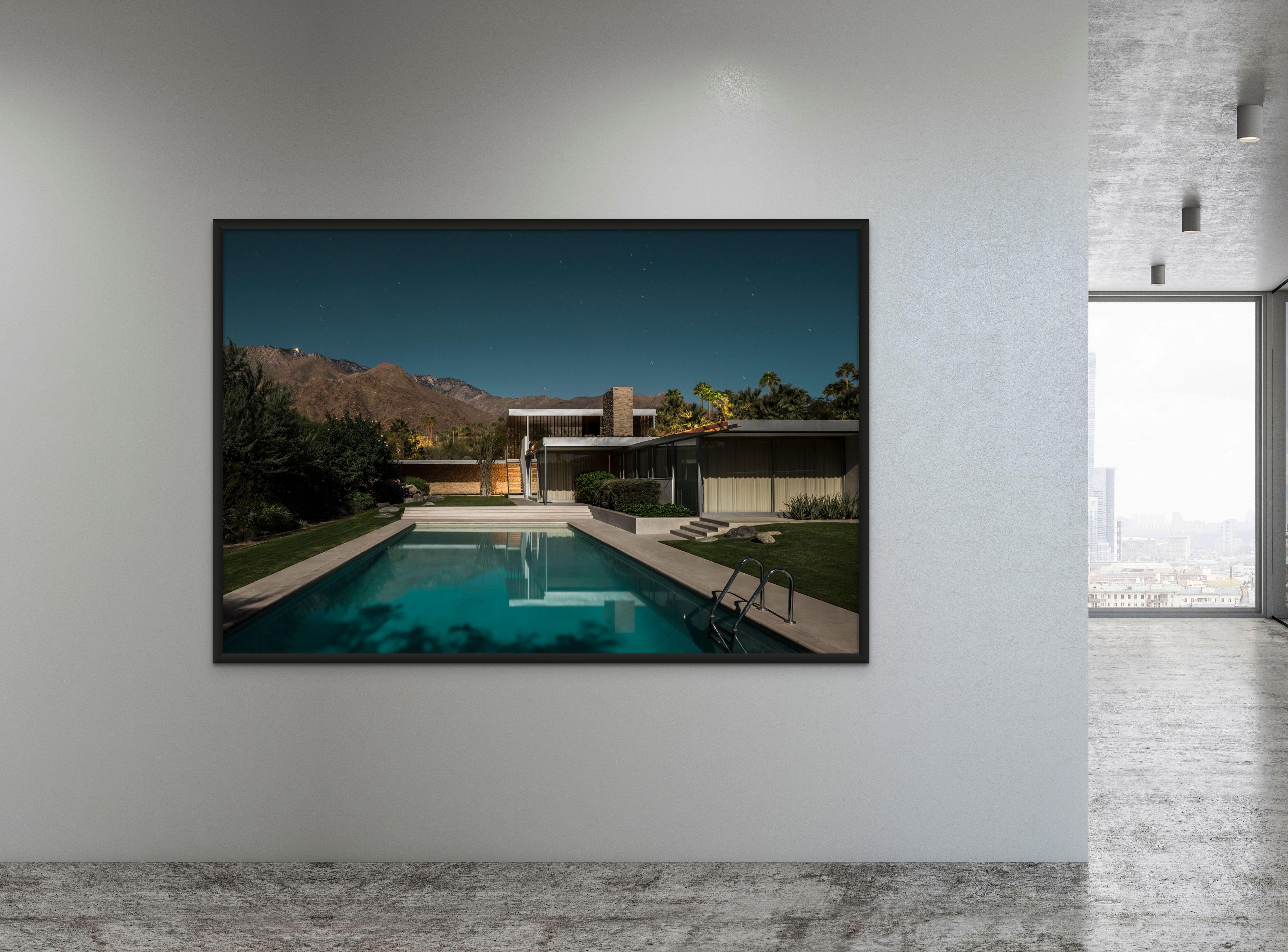 Kaufmann Desert House Midnight Modern Series Mid Century Contemporary Photograph - Print by Tom Blachford