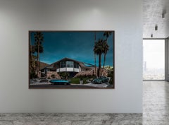 Mid Century Modern Architecture Classic Pontiac Vivant & Mercedes-Benz SL