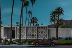 Mid Century Porsche Cabriolet 911, Arquitectura Moderna de Medianoche Palm Springs