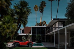 Casa de mediados de siglo de Steve McQueen, Fotografía de arquitectura moderna de medianoche